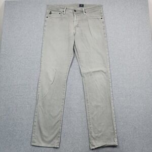 Adriano Goldschmied Pants 34x34 Olive Green The Graduate Tailored Leg Stretch